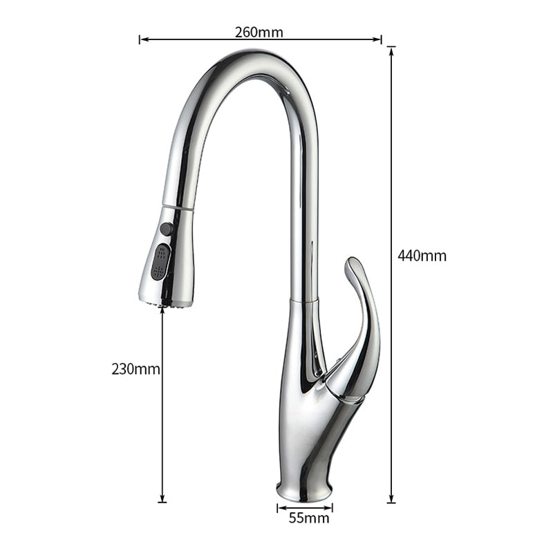 Aplos Pull Down Kitchen Faucet